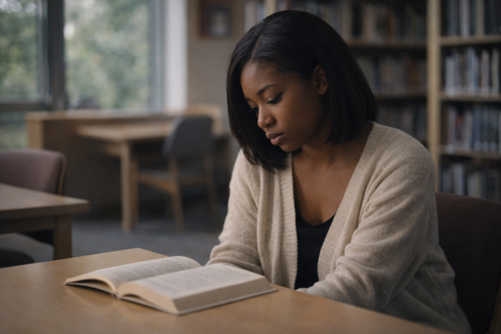 A teen sitting alone looking down, representing the weight of low self-esteem in teens